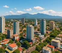 Blogs 39 Aerial view of Davao City with modern buildings and lush greenery.